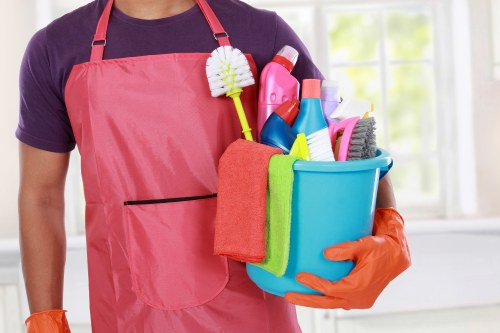 Professional oven cleaning service for an Enfield kitchen appliance