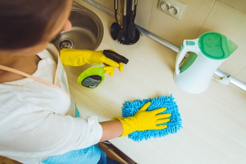Local upholstery cleaning process for fabric and leather sofas