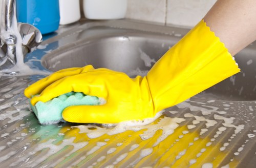 Upholstery cleaning equipment used in an Enfield property