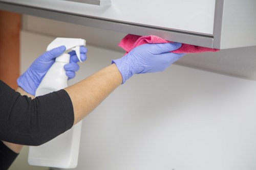 Cleaning desks and shared office areas in Enfield